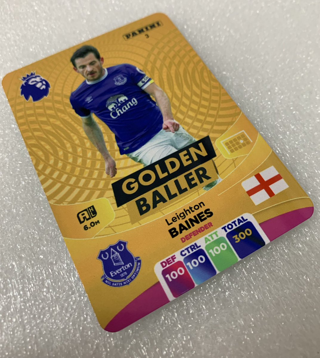 Leighton Baines Everton Golden Baller Available upstairs at St Luke’s before all games. Collect them all… #EFC #EvertonGoldenBallers