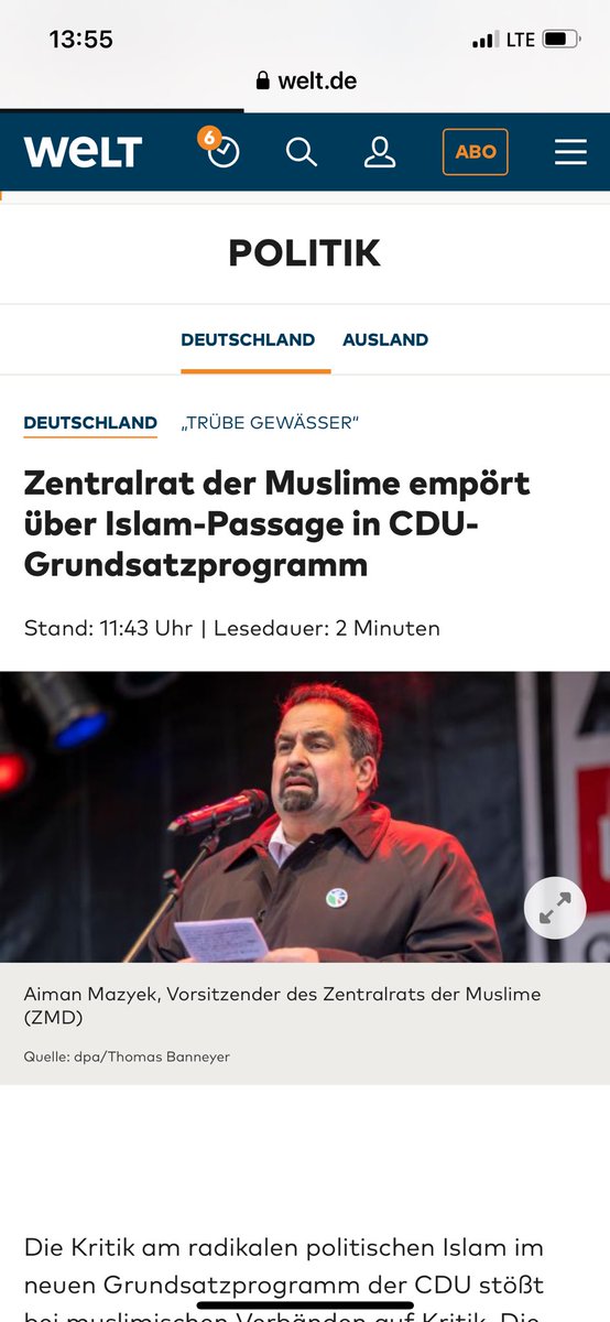 Was geht den das #CDU-Grundsatzprogramm an!? Nichts! Null!