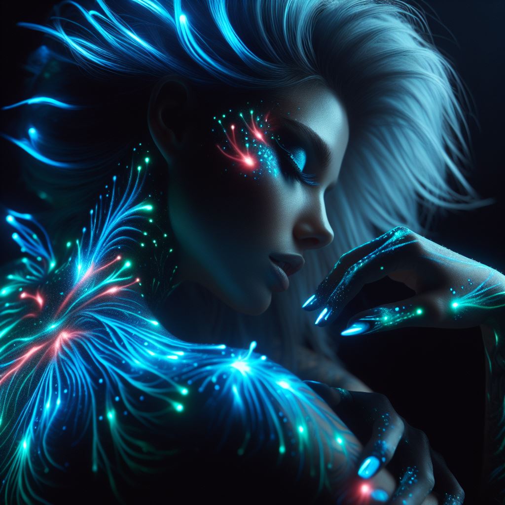 QT Bioluminescent Tattoos 
#AIArtworks #AIillustrations #AIArtCommunity #dalle3art