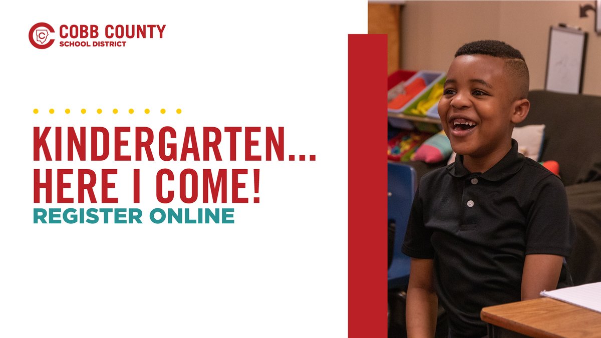 Kindergarten is the first step towards a brighter future! Register now at olr.cobbk12.org.