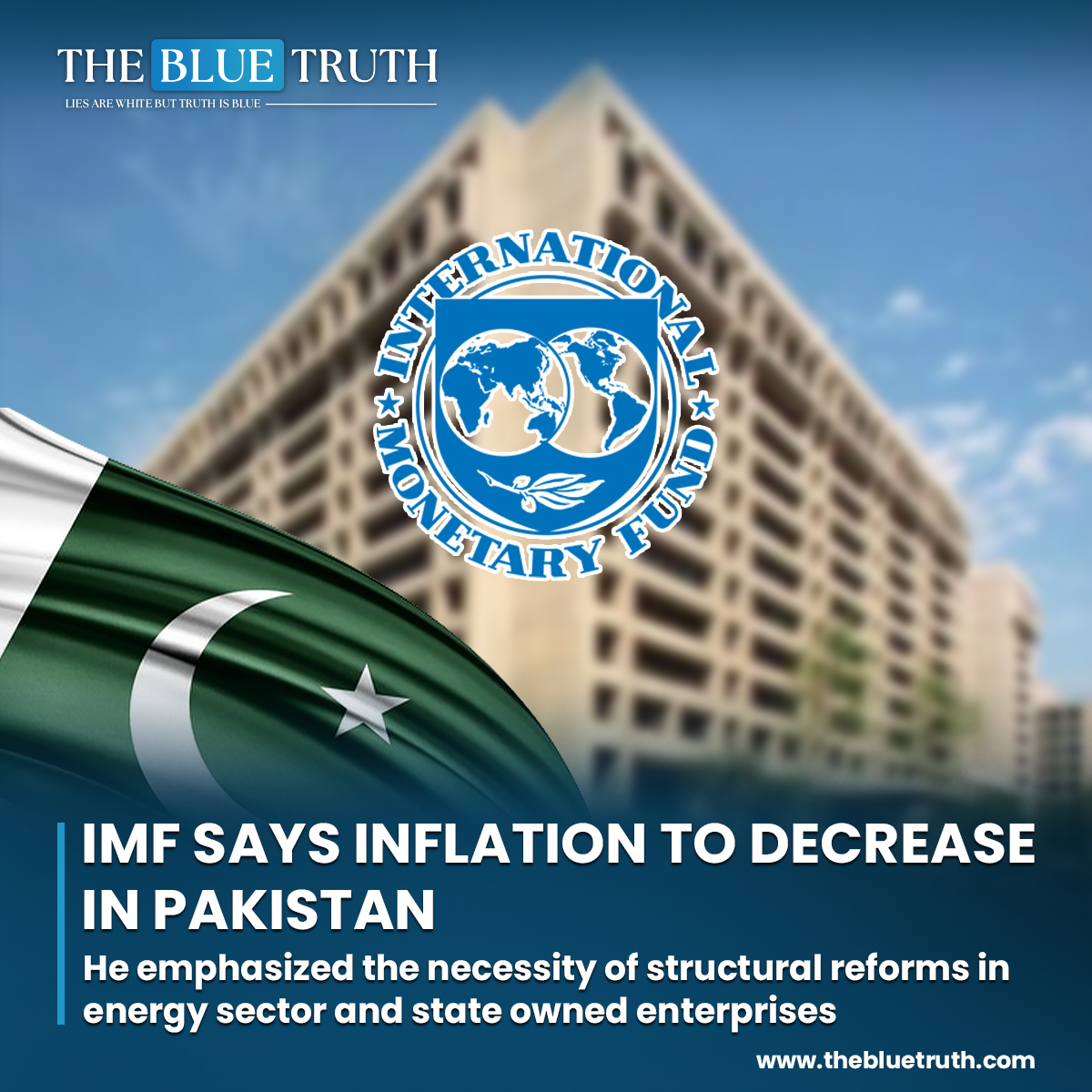 IMF shed light on Pakistan's economic landscape, emphasizing both progress and the need for further action.

#IMF #Inflation #PakistanEconomy #StructuralReforms
#EnergySector #EconomicPolicy #FinancialOutlook #MonetaryPolicy
#EconomicRecovery #tbt #thebluetruth