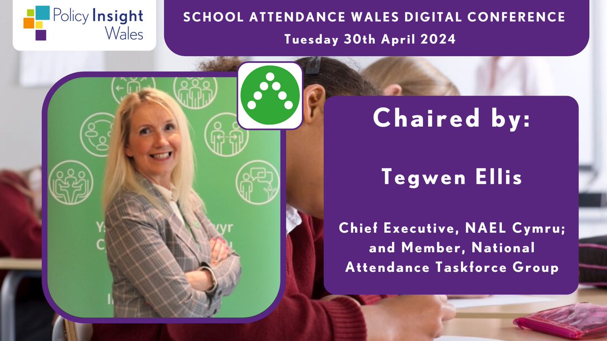 We’re delighted that our Chief Executive, Tegwen Ellis, will be facilitating the @insightwales #SchoolAttendanceWalesPIW Digital Conference on 30 April 2024. For more information and to view the agenda, go to ow.ly/Wse850RhTkG @tegwen_ellis