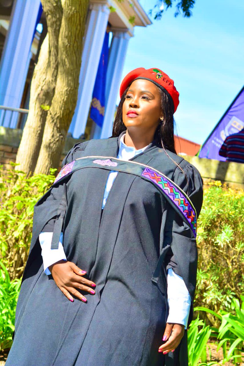 HlonyanaNtokozo's tweet photo. We don’t take opportunities given for granted. The @EFFSouthAfrica gave us a mandate to be educated  and we have seized the moment . Again thank you President @Julius_S_Malema within our term of office we have obtained our degree and honours degree. ❤️❤️❤️❤️.   

2024 is our 1994 https://t.co/61vVVrmbgB