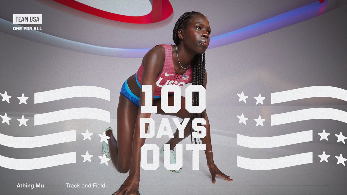 TeamUSA's tweet photo. 100 days out. Let’s do this. 👊

🔜 #ParisOlympics https://t.co/HauAk4zoC7