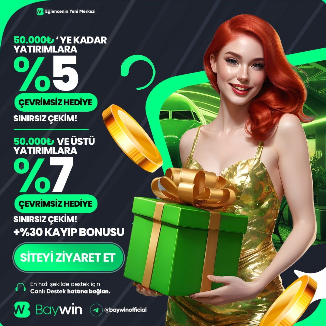 #baywin BU DEFA BONUS YOK SADECE HEDİYE VAR 🙂 50.000₺ Altı Yatırımlarınıza %5 Nakit Hediye 50.000₺ Ve Üzeri Yatırımlarınıza %7 Nakit Hediye Detaylı Bilgi ve Giriş İçin : t2m.io/baywin-gir #baywin #baywingiriş