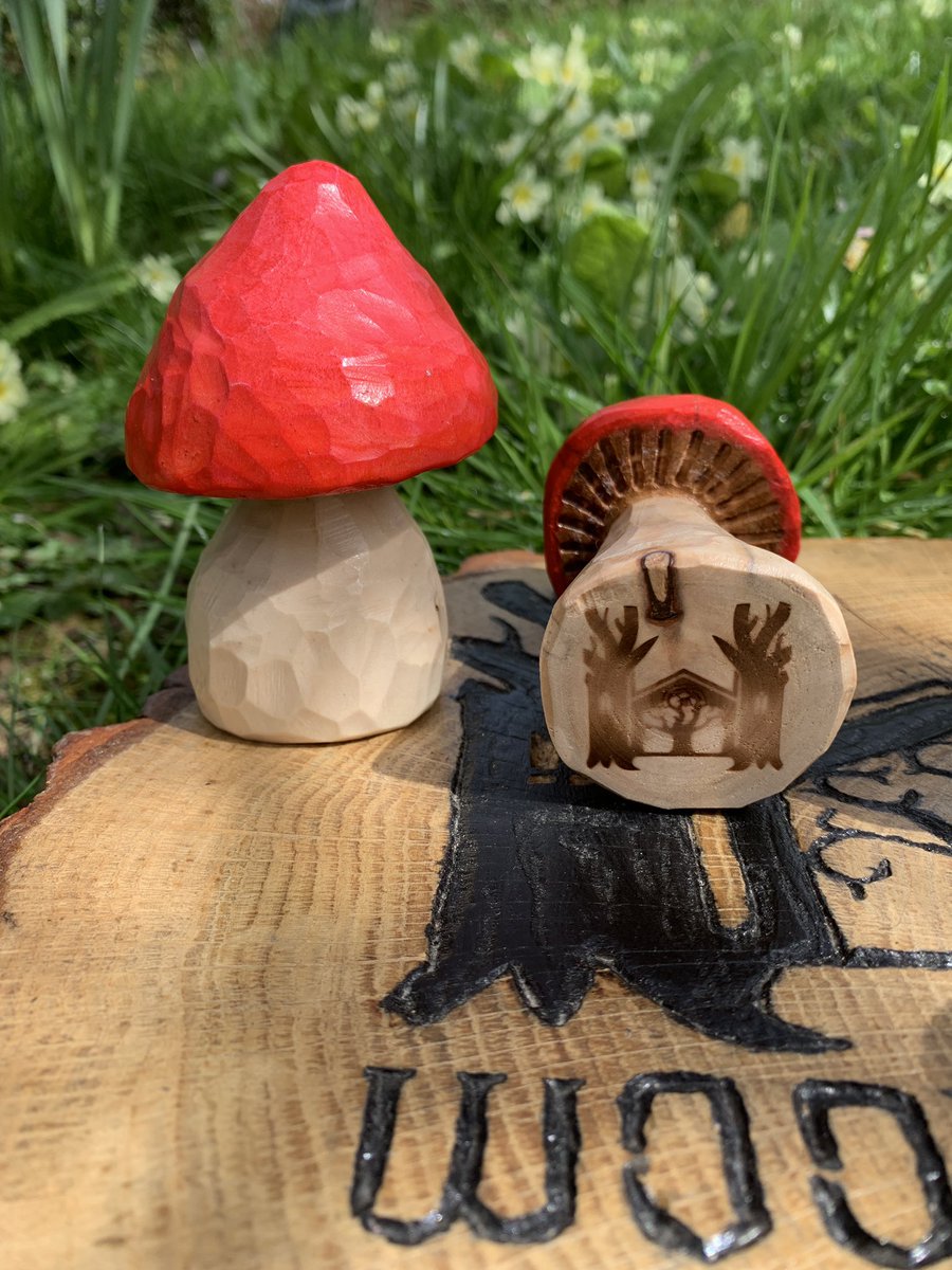 🍄 Have a fun time with these Wooden Keep Funghi ! 🍄‍🟫 

🌳 Hand carved and customisable these Mushrooms come in a set of 4 so you can create a little eco-system of happiness wherever you want 🌳 

thewoodenkeep.etsy.com/listing/106854…

#handcrafted#giftideas#mushrooms#handcarved