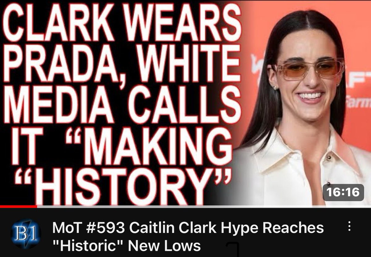 MoT #593 Caitlin Clark Hype Reaches 'Historic' New Lows youtu.be/sHSLMD8QEm0?si… via @YouTube