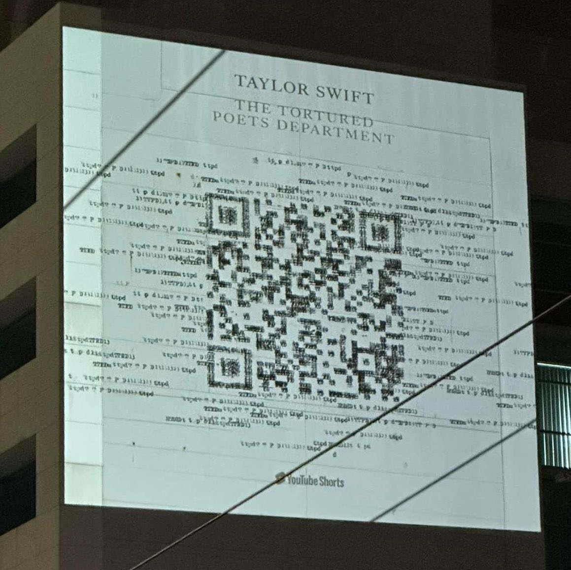 Another QR code in Sydney. Taylor’s mind is wild  #TSTTPD