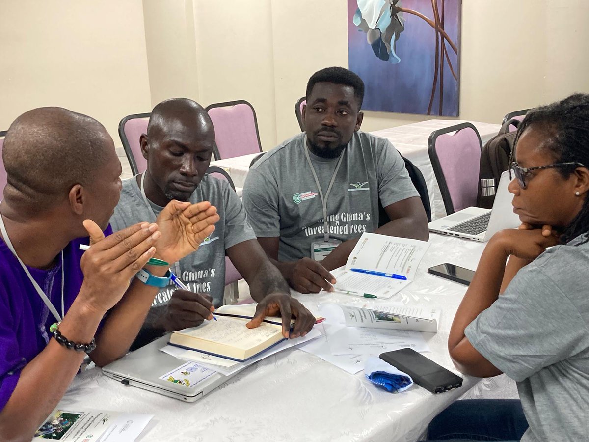 'Excited about our new training in Ghana on long-term conservation of threatened trees. @TropicalBiology is building the capacity of conservation practitioners and managers to conserve threatened tree species and restore their habitats #ForestRestoration #CapacityBuilding