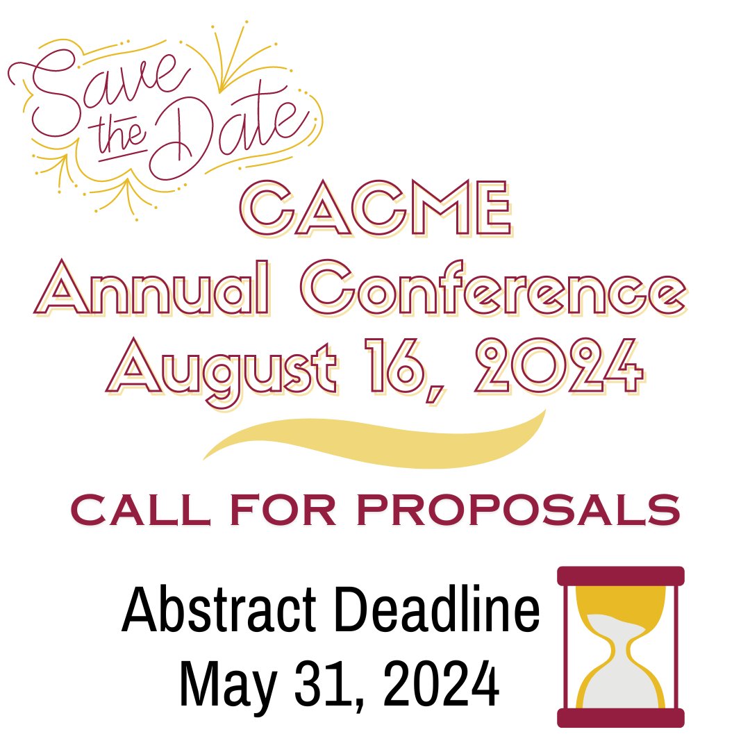 CACME's Annual Conference will be August 16, 2024 at National Jewish Health in Denver, CO & streamed virtually. Call for abstracts is open until 5/31/24. #AdultLearning #socialmedia #COI #DEI Faculty get complimentary registration. Virtual presentation available upon request.
