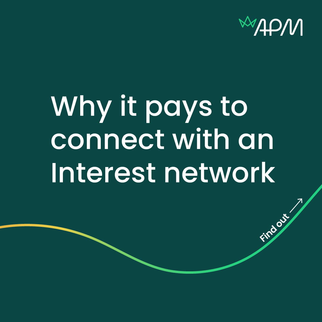 APMProjectMgmt's tweet photo. Have you had a chance to explore your Interest Network communities? We’re giving you 3 reasons why connecting with Interest Networks relevant to you &amp; your #career is so valuable.

Discover your Interest Networks: https://t.co/XysvSslP4S 

#volunteering #professionaldevelopment https://t.co/ZpquTeFFXL