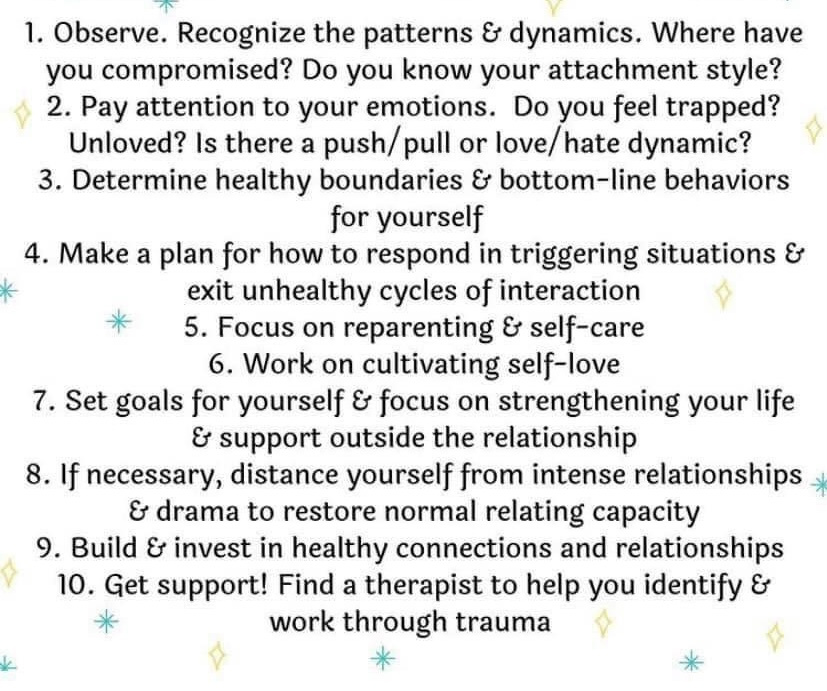 Tips for healing the trauma bond.

#NarcissisticAbuse #NarcissisticAbuseRecovery #EachOneTeachOne
