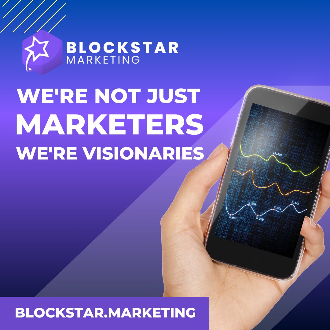 In the world of blockchain, we're not just marketers – we're visionaries. Join Blockstar Marketing for a journey of innovation and success! Unlock your vision with our strategic expertise. 🚀💼

#marketers #socialmedia #marketing #blockchain