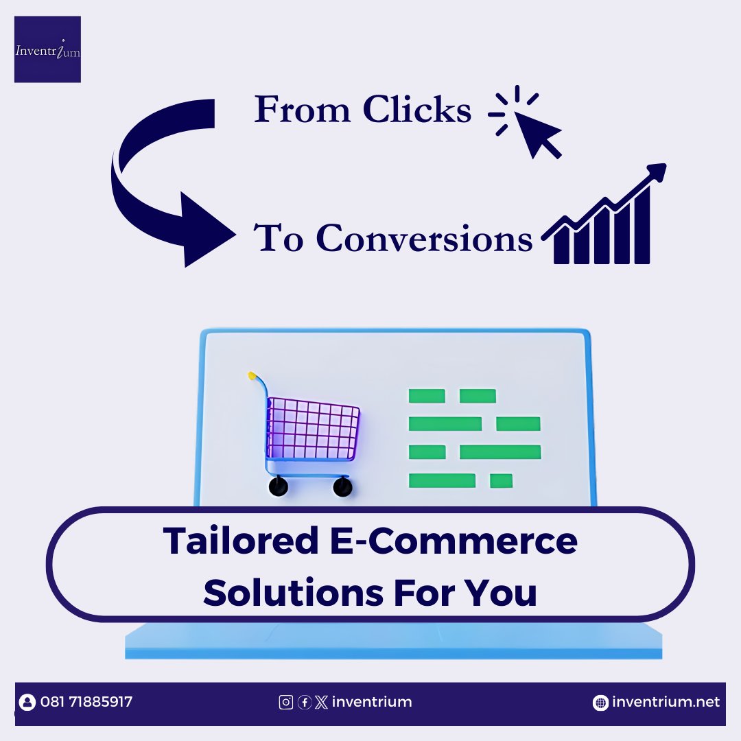Inventrium's tweet image. Ensuring that you get a lot of sales from your e-commerce website should not be a complex procedure. As web development experts, we can help you maximize sales through carefully designed E-commerce websites.
Contact us today and get started
#EcommerceSuccess #WebDesignSolutions