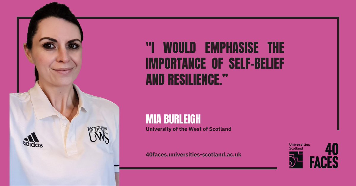 .@MiaBurleigh8 left school at 16 with no qualifications and returned to education, via college, a decade later. Mia went on to achieve First Class Honours and a PhD at UWS before becoming a lecturer.

Read Mia's feature in @Uni_Scot's #40Faces campaign: 40faces.universities-scotland.ac.uk/start-young-on…