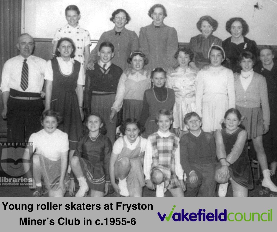 🎥Here's a picture of a young roller skaters at Fryston Miner's Club in c.1955-6. Check out this picture and more like it at twixtaireandcalder.org.uk #history #miner #fryston @wfmuseums @mywakefield @wkfdhistsoc @ncmme