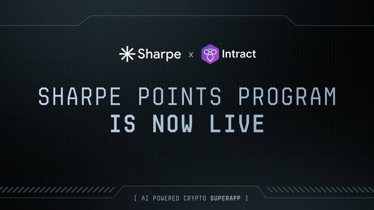 🚀 Exciting news! <a href="/SharpeLabs/">Sharpe AI</a> Points Program is LIVE on Intract

The Sharpe Points Program offers you a chance to earn early rewards + enjoy exclusive benefits on Sharpe.

Go, use this Loyalty Page to maximize your participation &amp; sharpe up your rewards: link.intract.io/sharpe