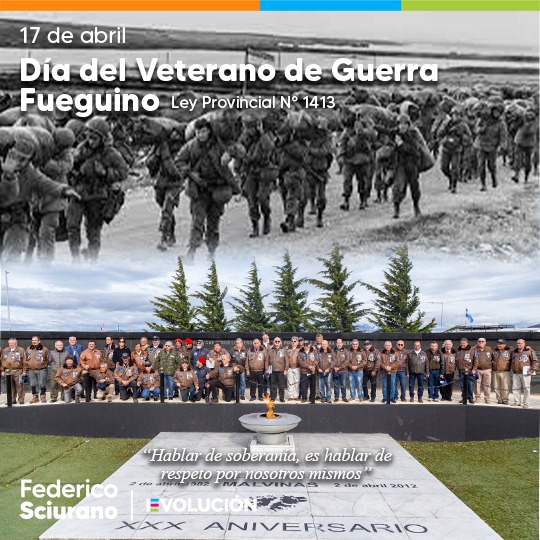 🇦🇷Hoy conmemoramos el Día del Veterano de Guerra Fueguino en honor a Juan Carlos Ampuero, combatiente de Malvinas nacido en Río Grande. Su vida nos inspiró para a honrar los fueguinos que lucharon en Malvinas y a los que adoptaron la provincia como su hogar. 🇦🇷 Viva la patria!