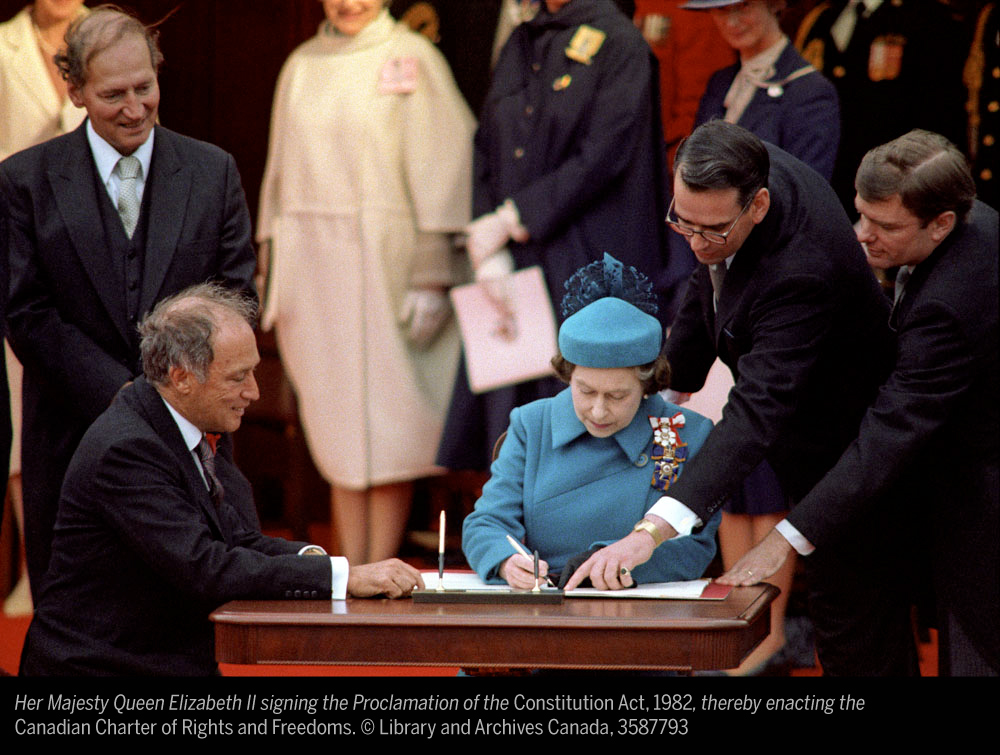 #OTD in 1982, the “Canadian Charter of Rights and Freedoms” came into force, becoming part of the Constitution of Canada – and an important symbol of national identity.