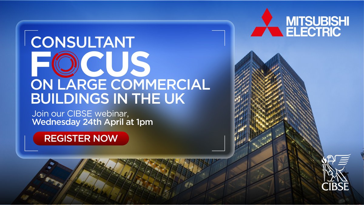 Join us on 24th April at 1pm for a webinar hosted by CIBSE Journal. Focusing on the decarbonisation of large commercial buildings in the UK, gain insights into the future of sustainable building practices. #MitsubishiElectric #ConsultantFocus #CIBSE ow.ly/NAFO50RfVzs