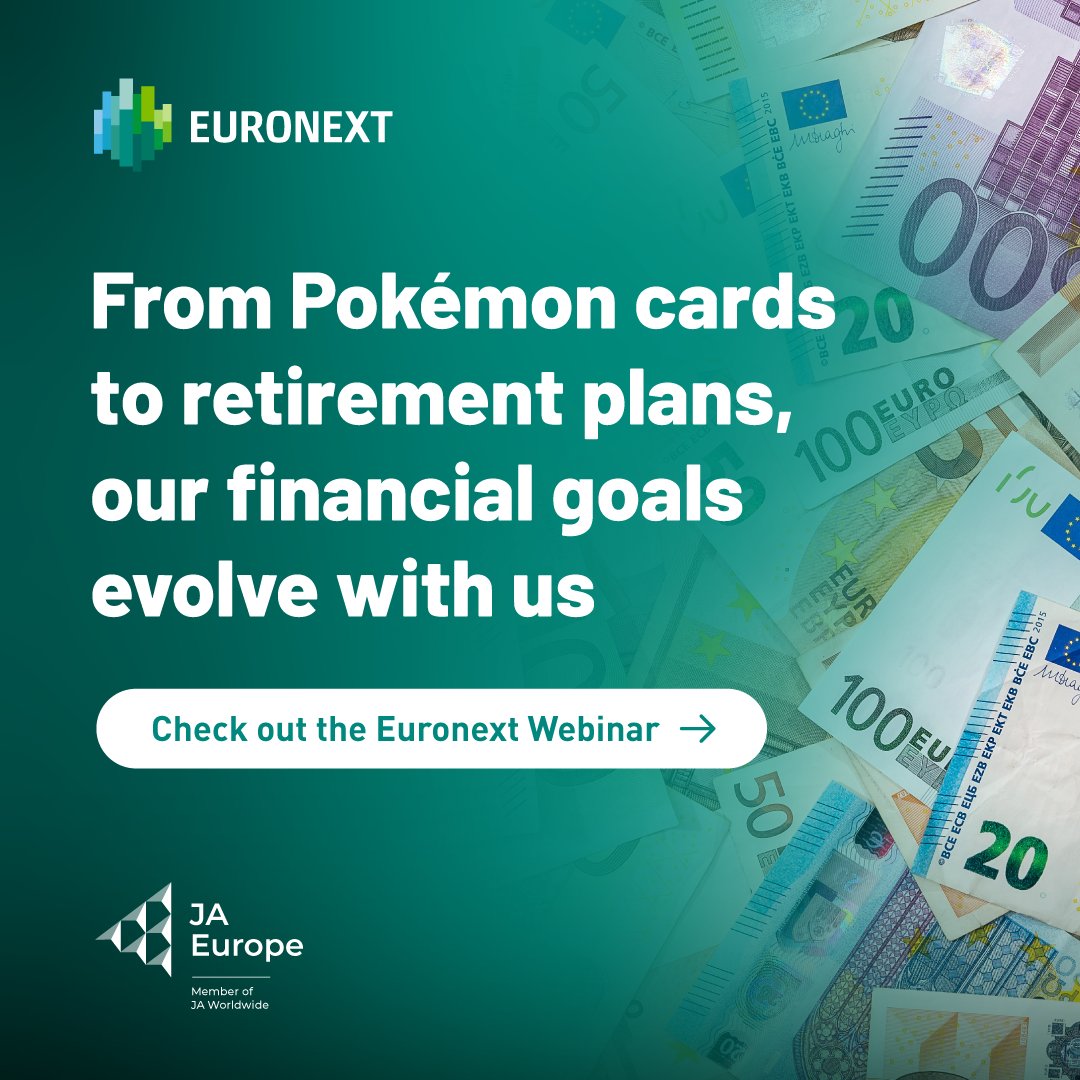 Being financially literate doesn’t mean spending less than you earn, it’s much more. It's about setting goals, planning, and dedication. Check out the #Euronext webinar with @JA_Europe to start building your #financialliteracy! lnkd.in/ejmMm_6k