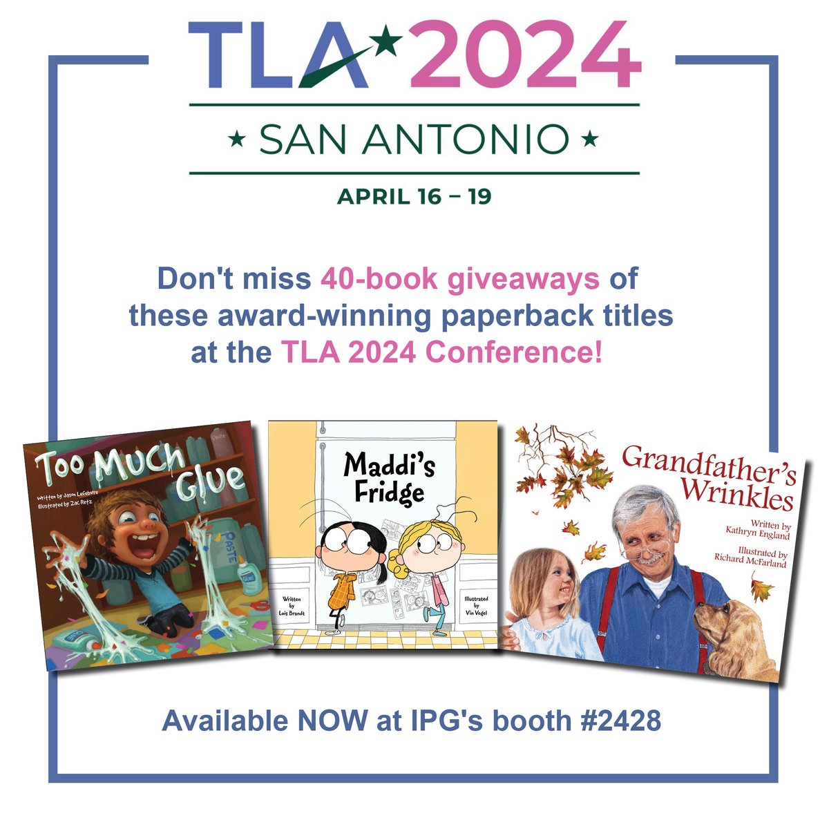 Attention librarians: Be sure to check out these big GIVEAWAYS at Texas Library Association (TLA)'s 2024 Conference! txla.org/annual-confere… @TXLA @IPGbooknews #TXLA2024 #librarians #texas #librarytwitter @LoisBrandt1 @vin_vogel @ZacDRetz