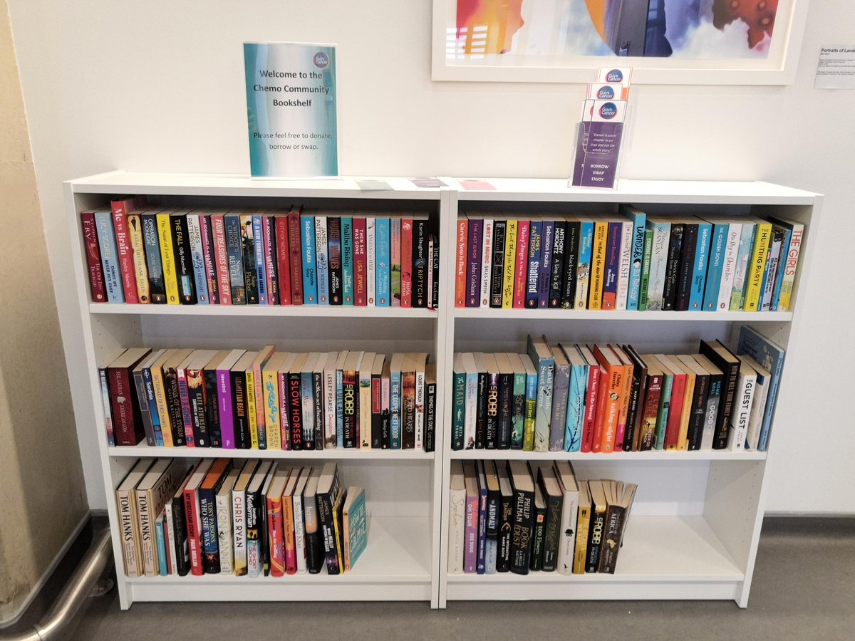 Have you spotted the latest addition to the Chemotherapy Village at #GuysCancer? 👀 Our new little library is for all our patients, family and staff to enjoy. Donate, borrow, or swap books - and let us know your favourite finds! 📚 #booktwitter