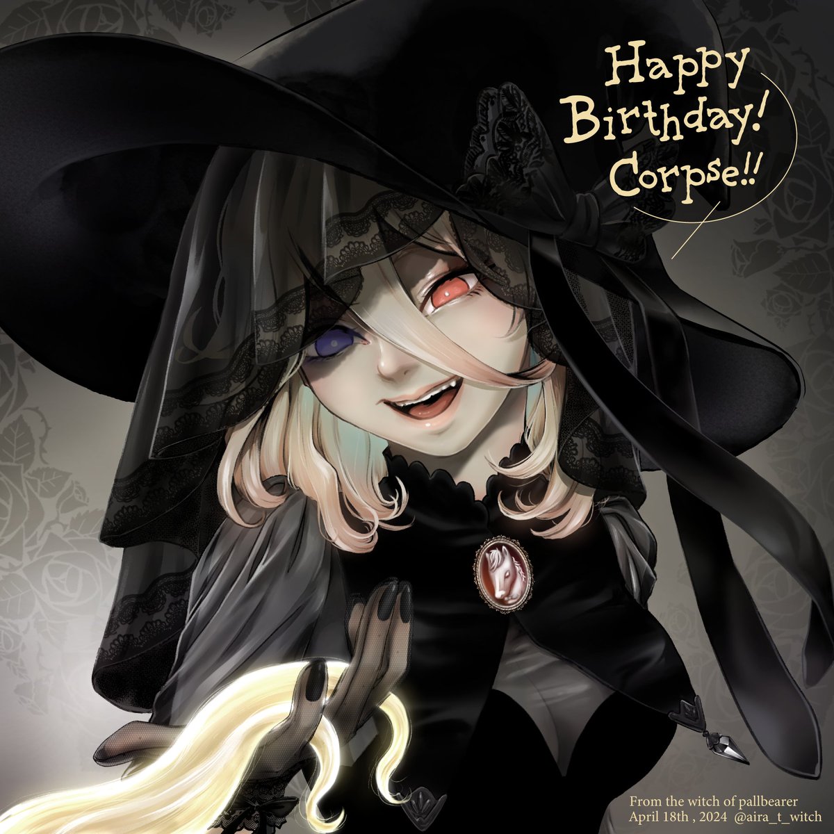#almsforthedead
Happy birthday Corpse!
I want to touch your beautiful hair🤭

From the witch of pallbearer.
Thanks to @6HornTaurus for the shout out!
