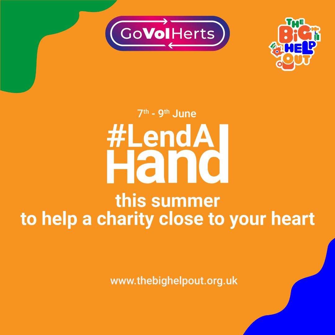 This summer, support a cause you cherish through #volunteering in your local community and #LendAHand from 7th - 9th June! Whether it’s being an elderly befriender or joining a litter pick #TheBigHelpOut has something for everyone. Head to thebighelpout.org.uk to get involved!