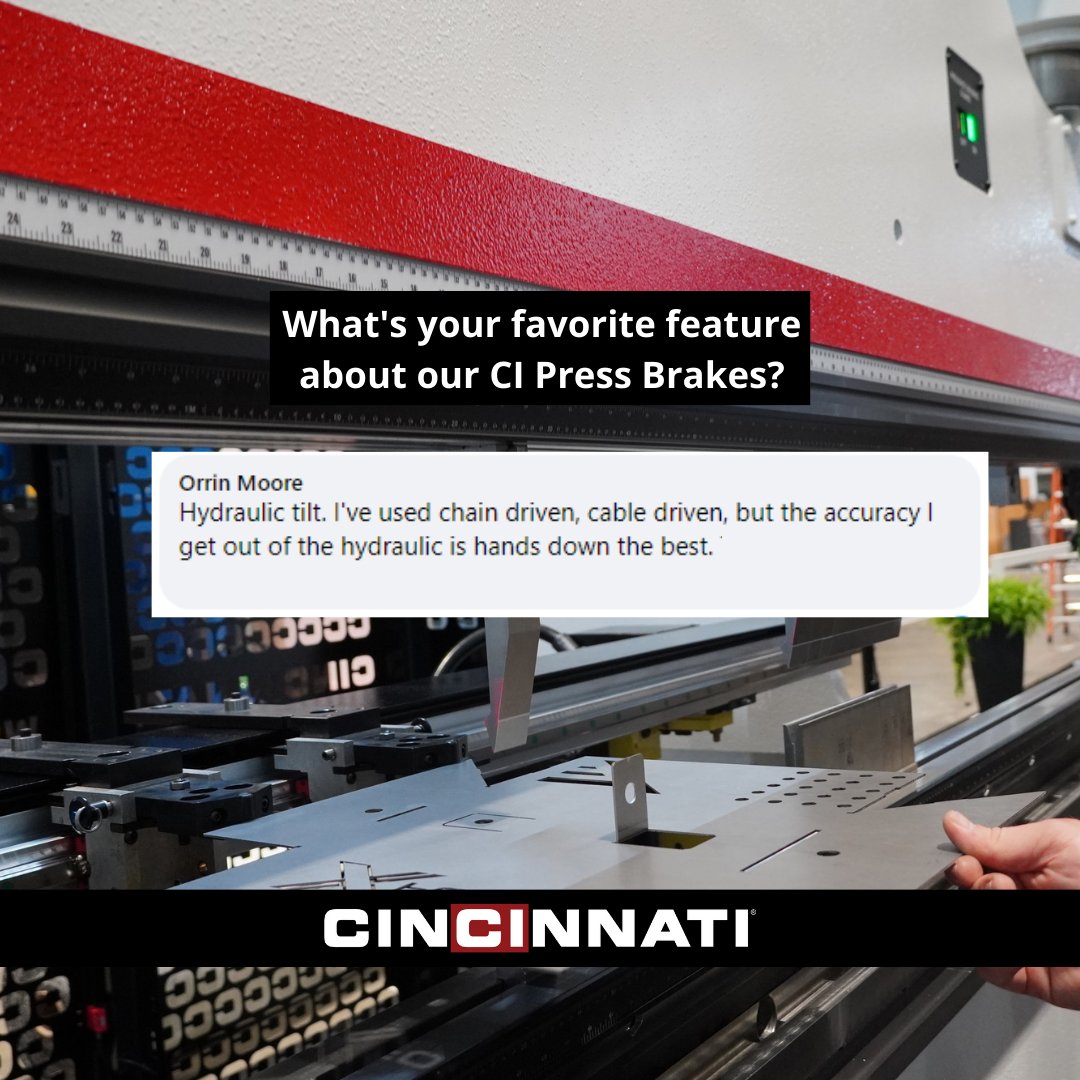 Our Press Brakes are designed to meet the precision metal fabrication needs of any industry. #OwnItCI

Explore our line of press brakes: loom.ly/7T9xfy0

#pressbrake #machineshop #bendingmetal
