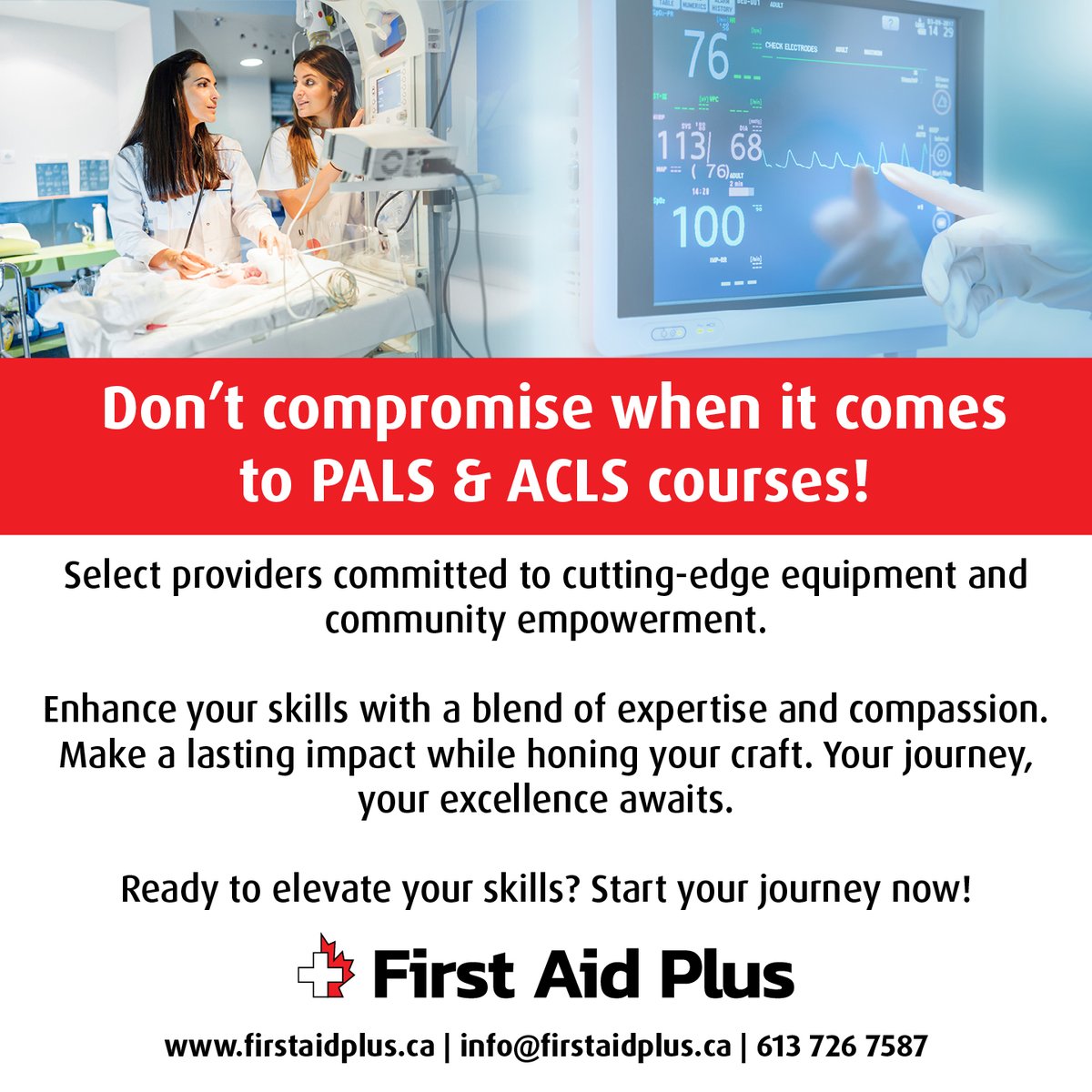 Choose cutting-edge providers for your training. Enhance skills with expertise and compassion. Your excellence awaits. #MedicalTraining #ProfessionalDevelopment #PALS #ACLS #OttawaMedical #HealthcareProfessionals #ContinuousLearning #OttawaLife #OttawaEvents