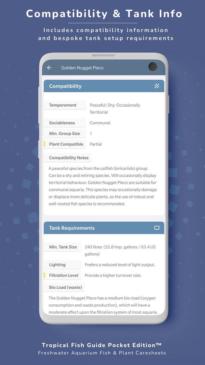 Excellent #tropicalfish encyclopedia app for Android. 450+ detailed #aquarium #fish & plant profiles   🐠  goo.gl/HC7xoA [597]