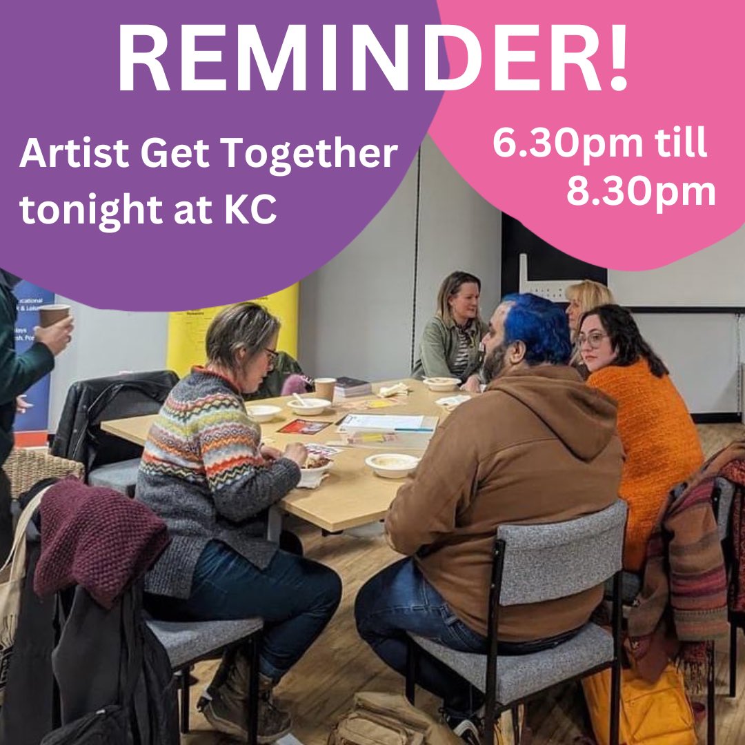 REMINDER! It’s our Artist Get Together event tonight at 6.30pm. At our premises on Cooke Lane (old Argos building) Everyone welcome! No charge just bring some change for tea and coffee donations please. Thank you #artistgettogether #keighley