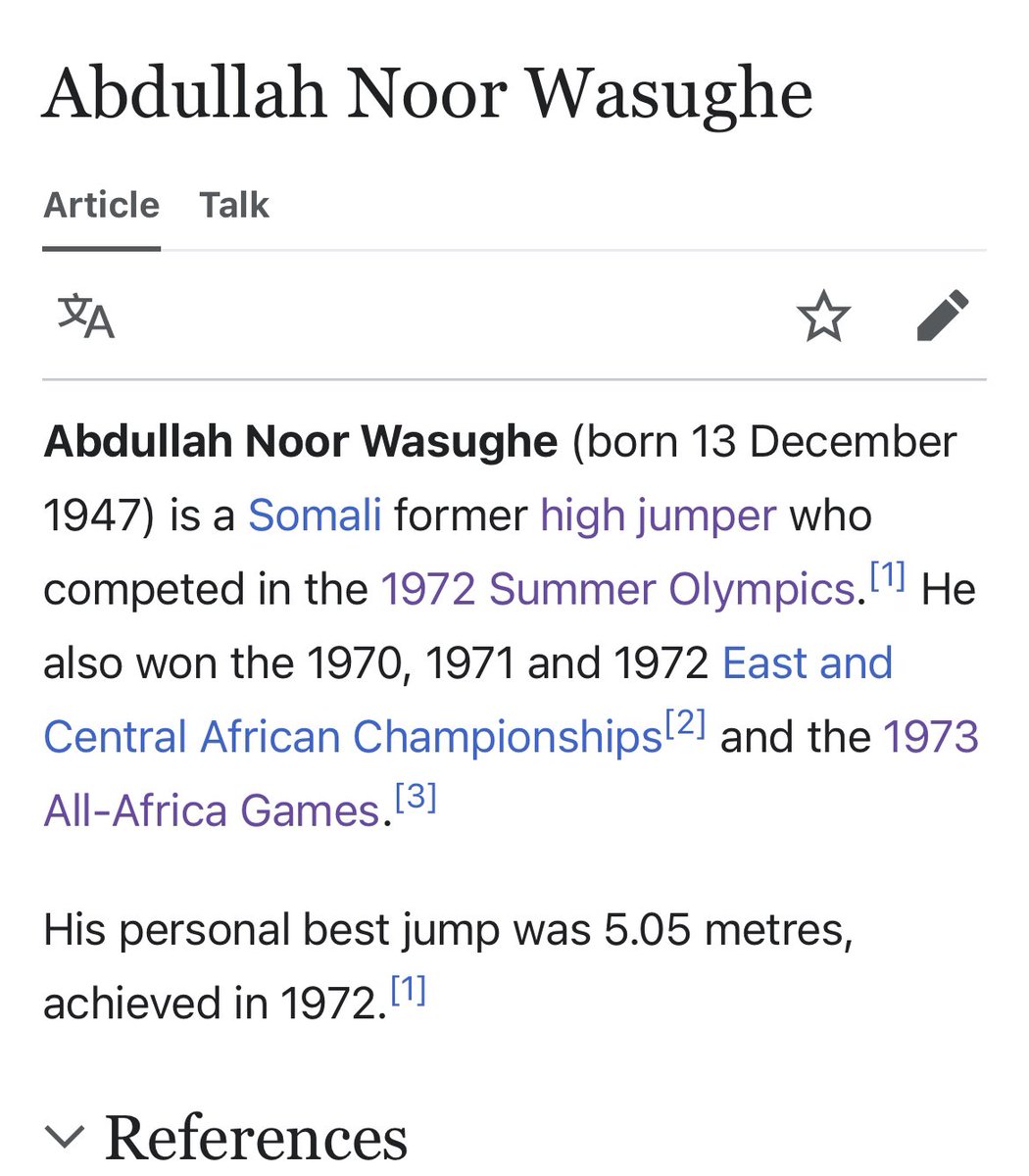 How did Abdullah Noor Wasughe become forgotten? The long jump champion of Africa

What a shame !

Anyone know Abdullah Noor Wasughe, he was the long jump champion in the all African games 

Can’t find him anywhere, tried to scour all over the internet to find him.

Anyone knows…
