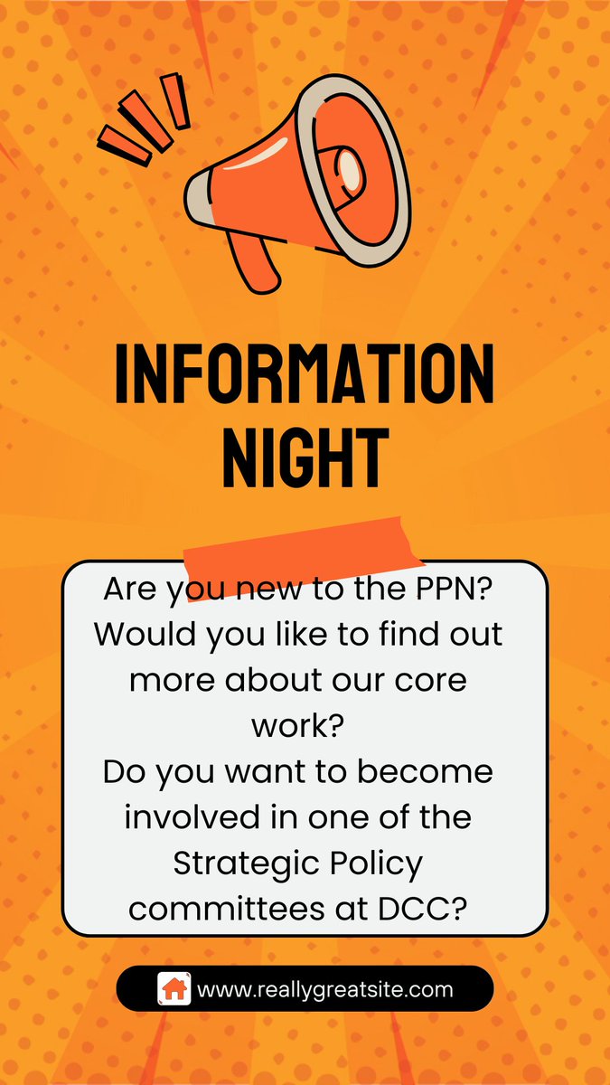 Calling all members of the PPN! We are hosting another online information session about who we are , what we do and how YOU can be more involved! Reach out more more info #DCPPN #publicparticipationnetworks