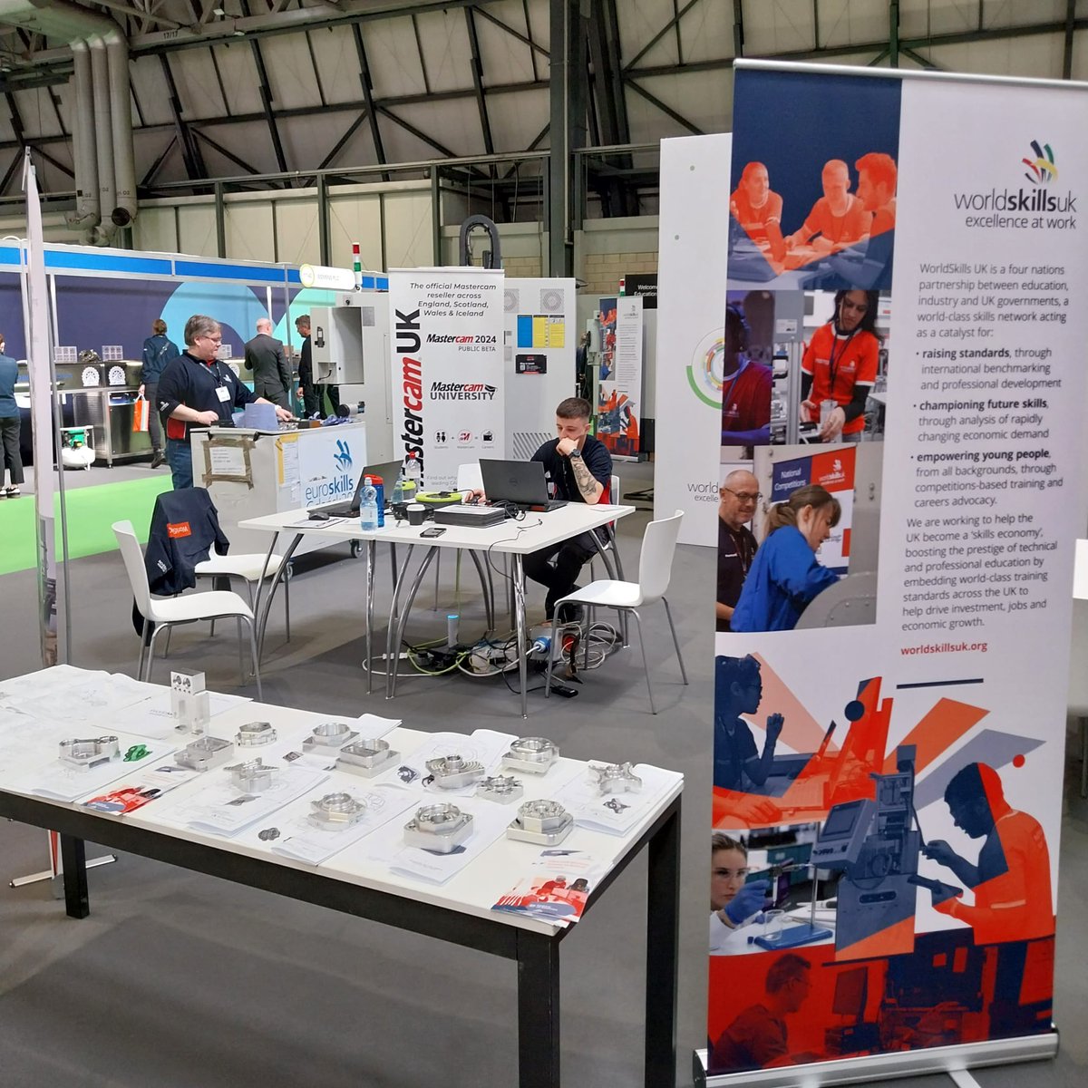 Day three of the @MACHexhibition! Make sure you come and visit us at stand 17-480, and have a chat about career engagements and partnership opportunities. Huge thanks to @mta_uk for making the space available to us!