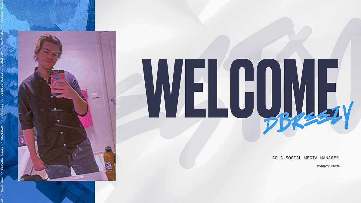 EstioESC's tweet photo. Welcome to the club @JordanThom8
He will be joining us as our social media manager!

#ESTIOESPORTS #ESTIOSO https://t.co/DcONVDRsuS