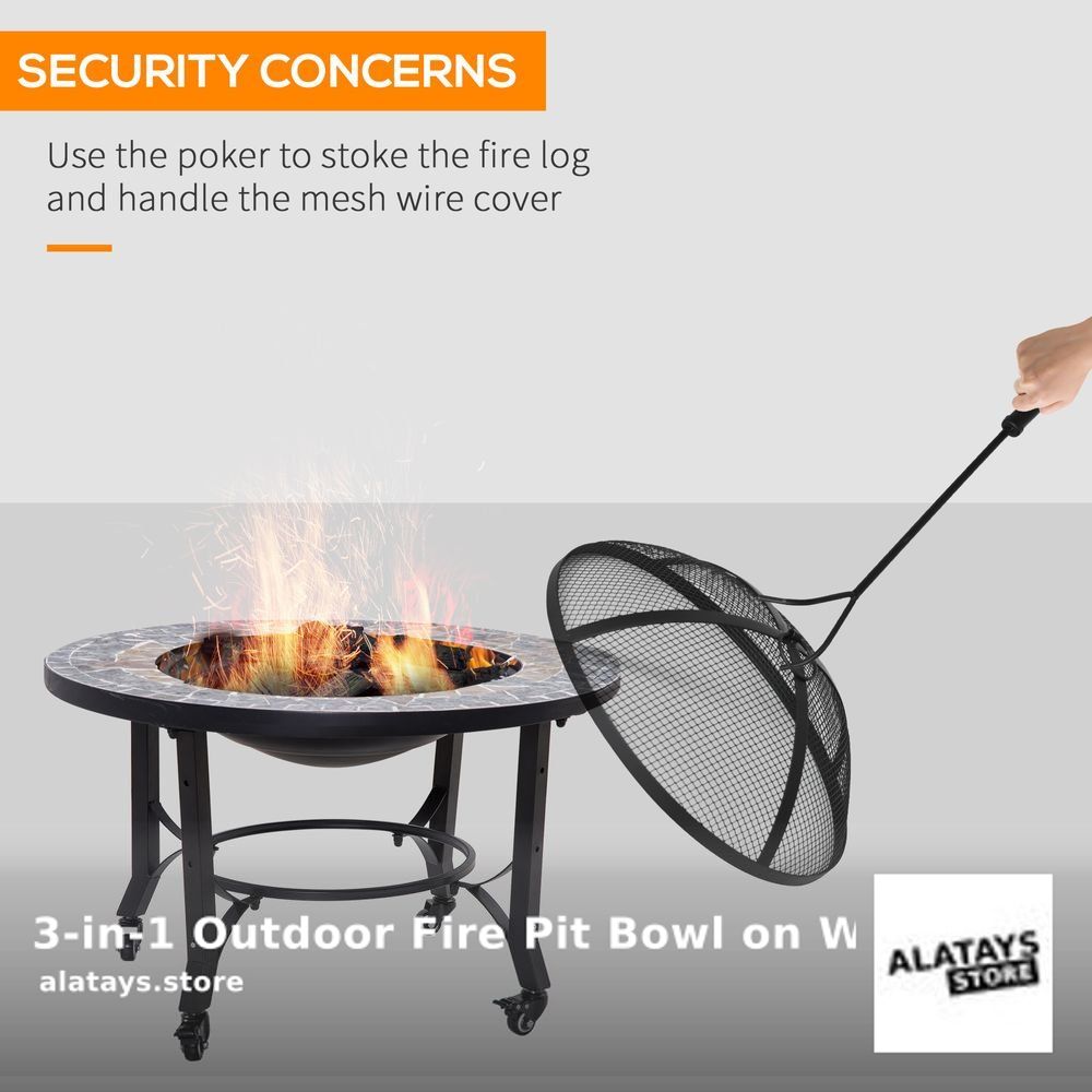 💰 Looking for a steal? 3-in-1 Outdoor Fire Pit Bowl on Wheels is now selling at £120.99 💰
👉 Product by Outsunny 👈
 Grab it ASAP alatays.store/products/2-in-…
#ALATAYS #ukshopping #ukshopping #onlineshopping #ukshop #onlineshoppinguk