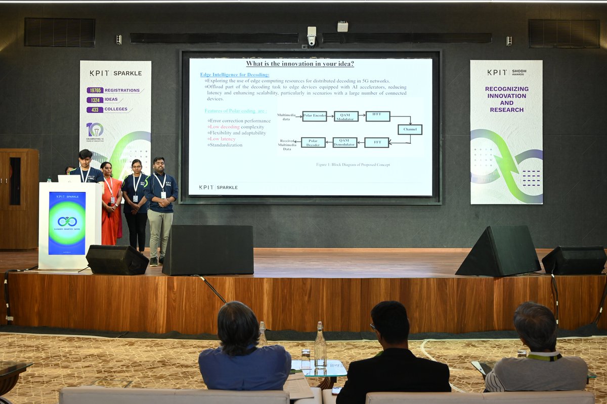 Team VS2 at KPIT Sparkle developed a groundbreaking solution: a polar encoder/decoder on FPGA using cutting-edge 5G tech. 

#KPITSparkle #TechCompetition