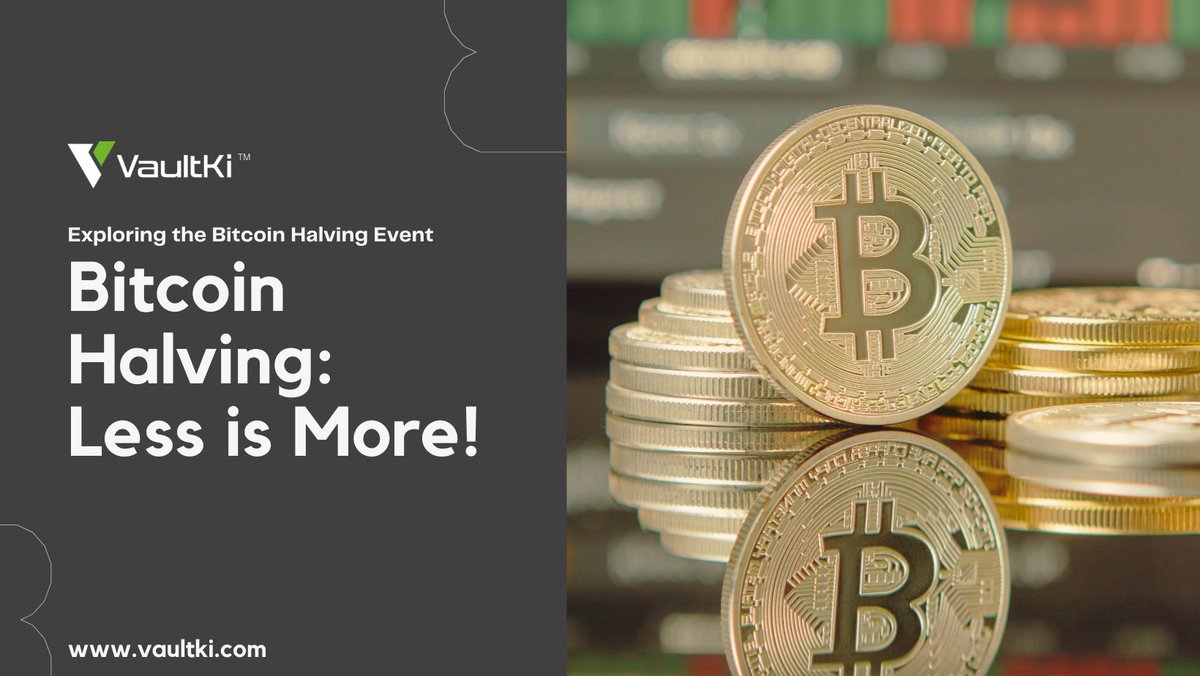 The big Bitcoin halving is upon us! But what exactly is the halving event, when is it happening, and what happens to bitcoin’s value when it does? Discover all the insights in our latest blog post.
medium.com/@vaultki/bitco…

#BitcoinHalving2024 #BitcoinHalving #Bitcoin #BTCHalving