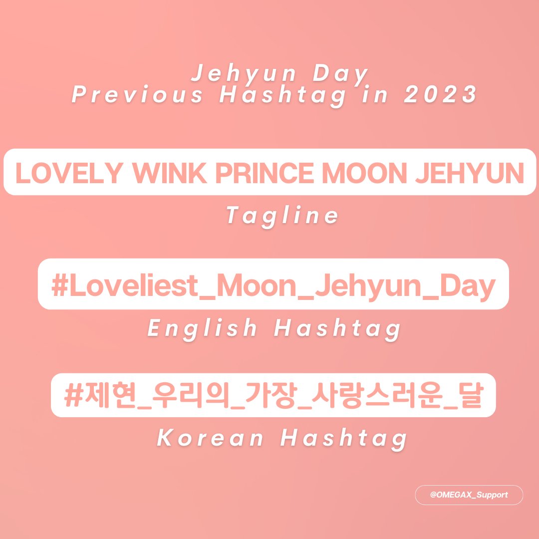[🔊 ANNOUNCEMENT] 
The hashtag submission form for Jehyun's birthday on April 20 is open.
⏰ April 17 - April 19
forms.gle/MRcYocVhUuqyKB…

Make sure to check first before submitting.
#OMEGA_X #오메가엑스