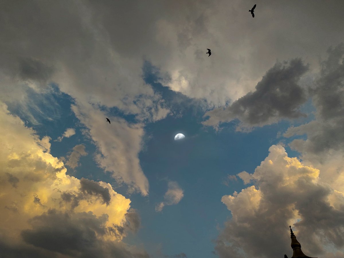 Have you ever has the chance to see a beautiful clear Sky filled with colorful clouds & luna?

📷© - @TheLightningzon from #Jabalpur, #MadhyaPradesh