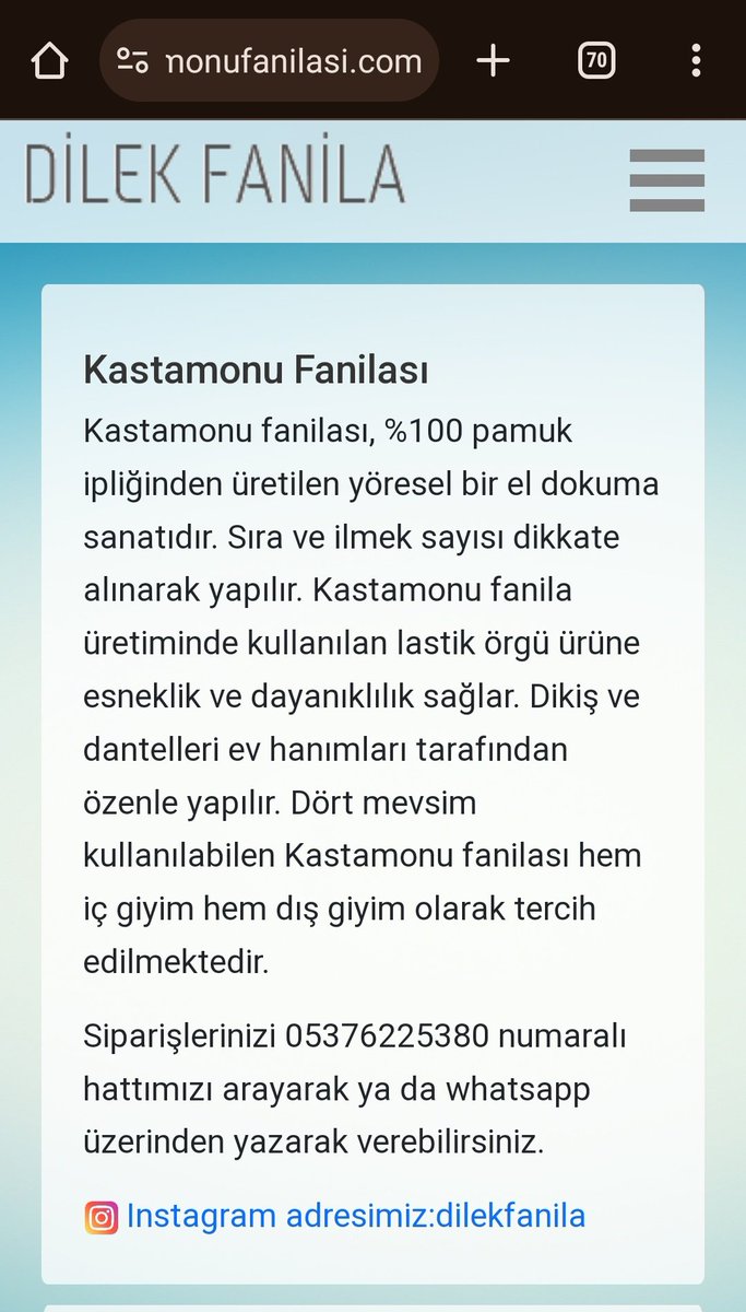 KastamonuAjanda's tweet photo. Kastamonu Örme Pamuk Fanila
Dantelli fanilalarımız %100 pamuk olup dantelleri ve dikişleri ev hanımları tarafından yapılmaktadır.
#kastamonu #fanila #pamuk #elemeği #kültür #turizm #handmade
https://t.co/dZa1BGkgF6
https://t.co/Q8LLNpka1V
#Kastamonu
#KastamonuFanila https://t.co/H8B69kuKLY
