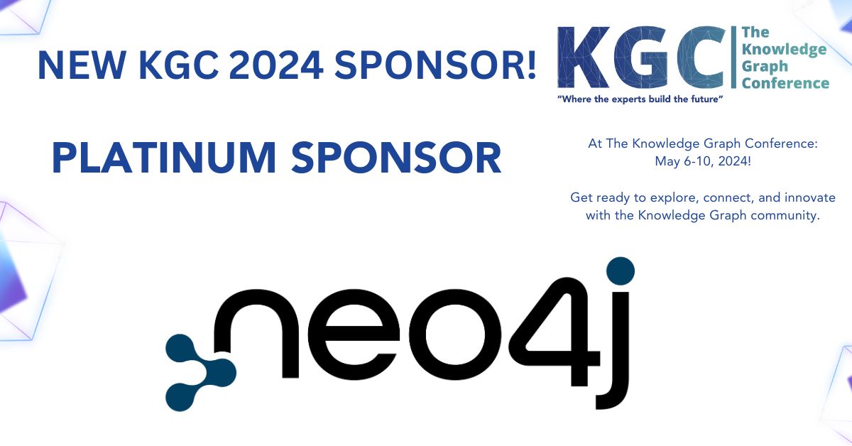 Great news! @neo4j, a pioneer in #graphdatabase technology, joins as a platinum sponsor for #KGC2024! Get ready to explore, connect & innovate with the #KnowledgeGraph community. Book your tickets for KGC 2024 here events.knowledgegraph.tech #connecteddata #AI #datascience