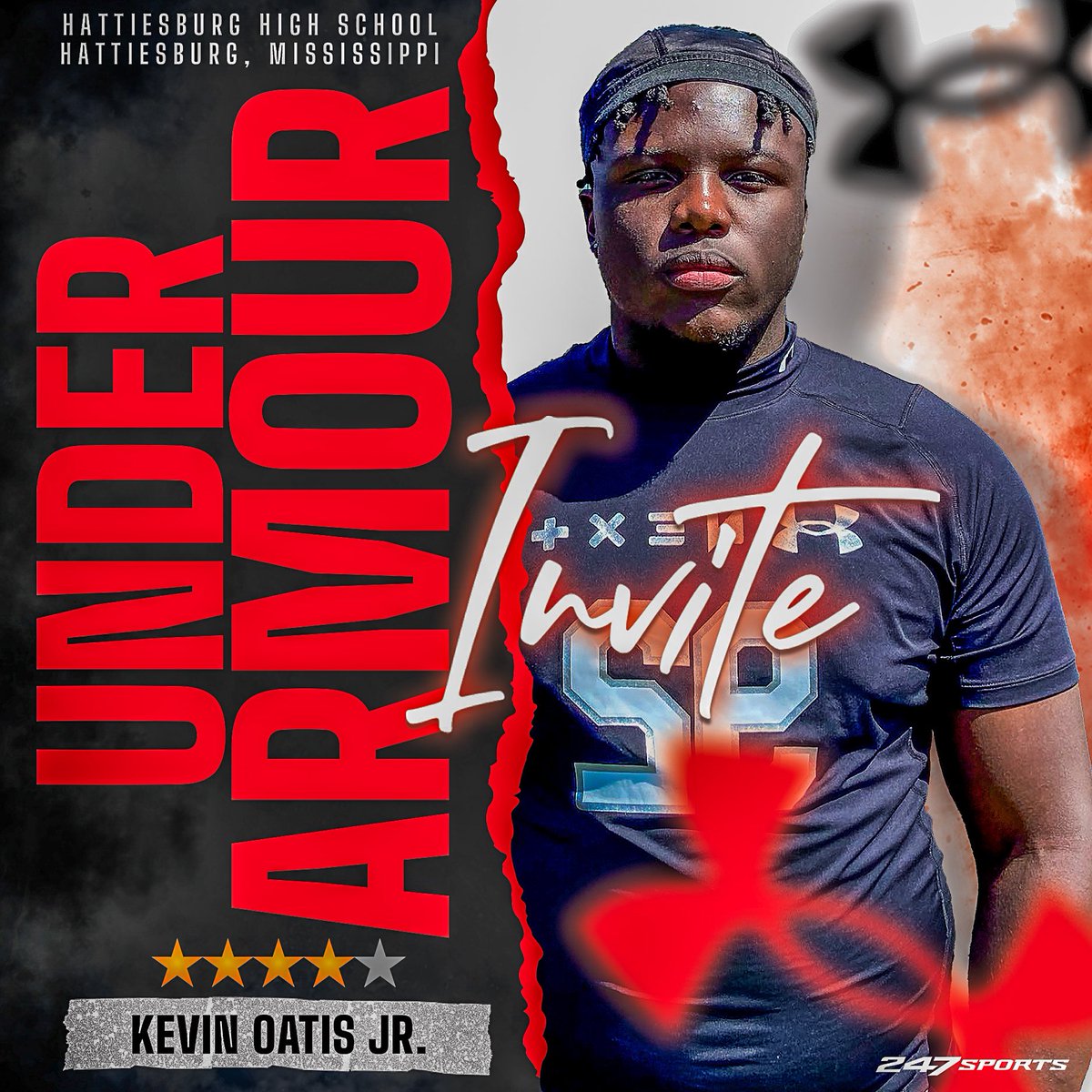 | PROTECT THE BRAND | Kevin Oatis Jr. (@protecthebrand) received an invitation to the @UnderArmour All-Star Football Game! The @247Sports 4⭐️ lineman from Hattiesburg, Mississippi is a huge recruit for multiple programs nationwide. Burg. Built. ⚒️ You can read more about