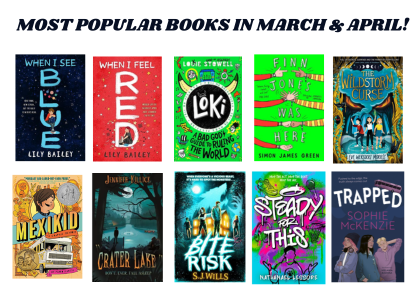 When students have the freedom of choice and a #library and #librarian to guide them, the most popular #books are often ones you don't see in other forms of media. Very happy these are so popular, get these on your shelves if you can! 
#booksworthreading