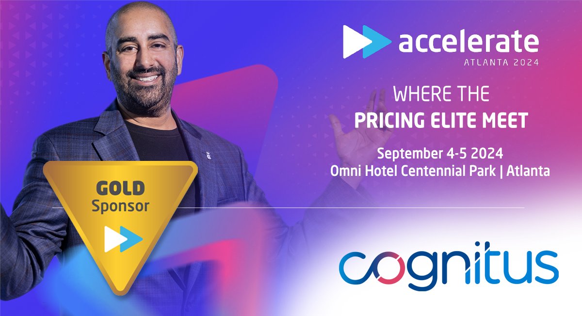 Please join Gold Sponsor Cognitus and Pricefx at Accelerate 2024 For 2 days in Atlanta, join 500+ leaders & influencers from global, cutting-edge companies to share pricing insights on business transformation, next gen AI, and industry best practices. 👉 okt.to/SxbBte