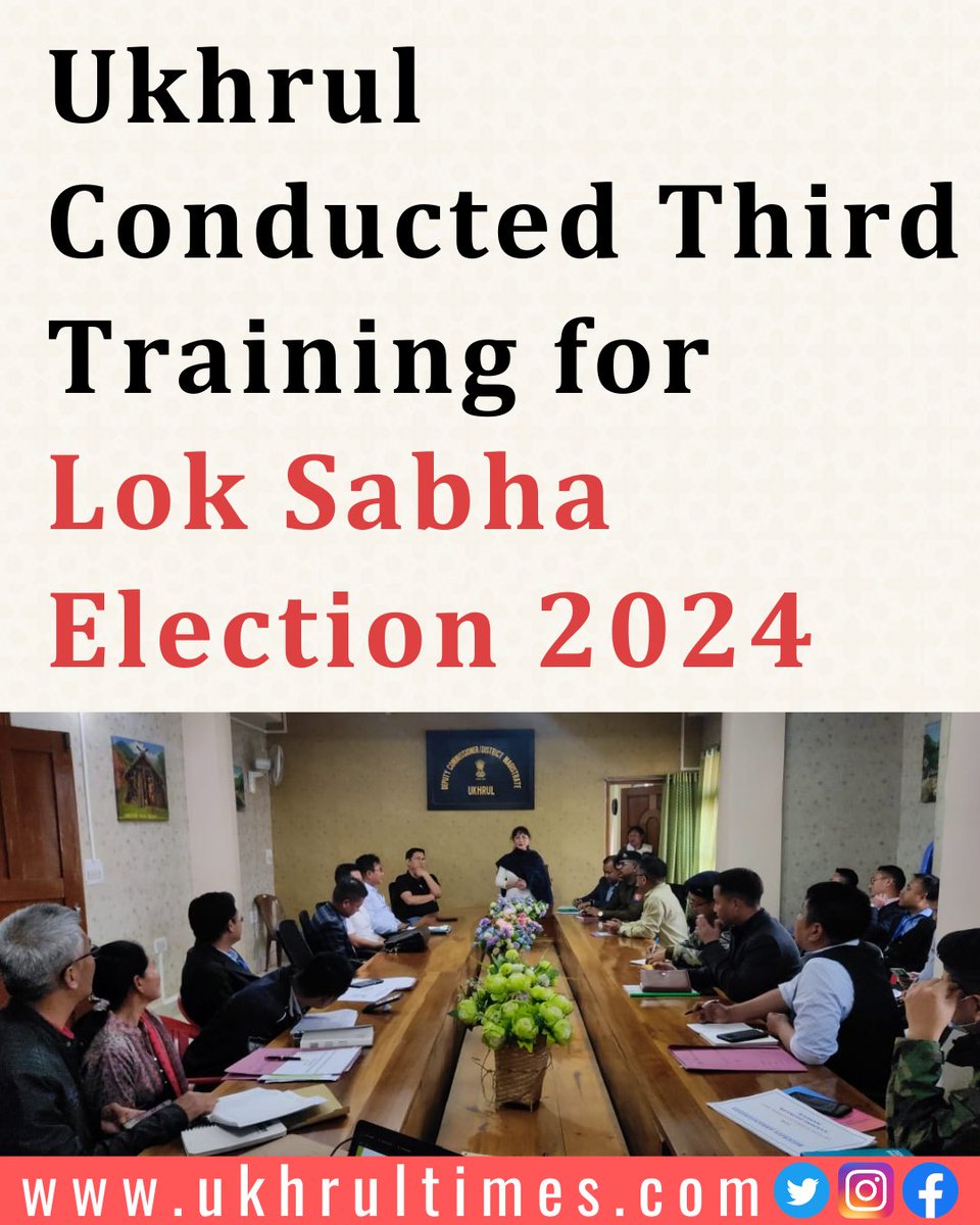 ukhrultimes's tweet photo. #Ukhrul: The master trainers teaches on operation and sealing of EVM, sensitisation of #EVM, #VVPAT handling, mock poll, actual #poll, filling of various form 17A, 17B & 17C, presiding officer' s diary etc. The training was given to 324 #PollingOfficers out of which 160 were women and 164 were men. #LokSabhaElection2024 #Manipur
Read more | https://t.co/IeSqKpiqEp