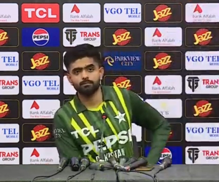 Finally most awaited press conference 😭🥳🥳🥳💚 #BabarAzam𓃵 #PAKvsNZ