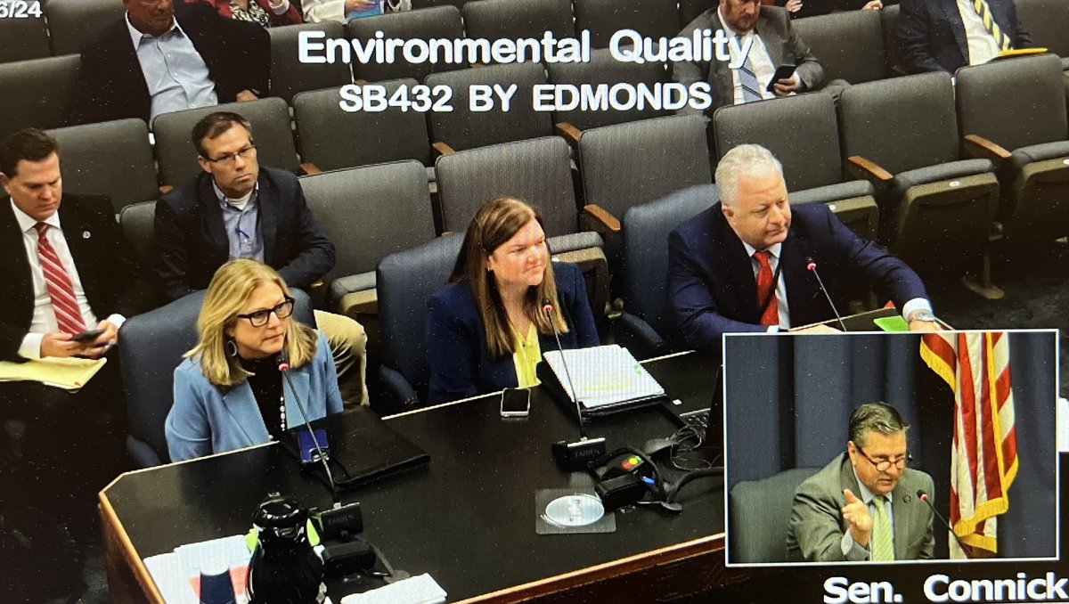 Legislative Auditor Mike Waguespack and team members Karen Leblanc and Gina Brown were at the Senate Environmental Quality Committee meeting yesterday to talk about a 2021 LLA report on the Capital Area Groundwater Conservation Commission (LLA.La.gov/go/C4YRM2). #LLA